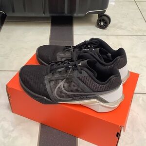Nike Black and White Zoom Metcon Turbo 2